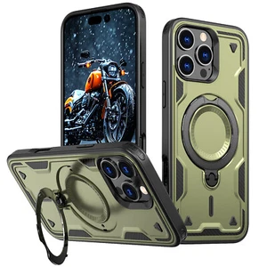 Shockproof Magnetic Ring Holder Case For iPhone 16 Pro Max 15 14 Plus 13 12 11 - Picture 1 of 55