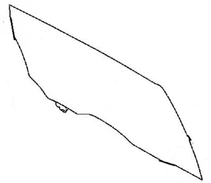 Fits Subaru Tribeca 2008-2014 4 Door Utility Driver Left Side Rear Door Glass - Bild 1 von 1