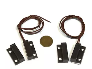 2 Brown Latching magnetic reed switch proximity sensor wired Normally opened E30 - Picture 1 of 1