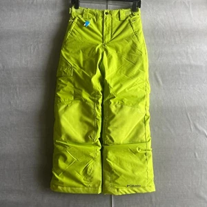 Columbia Bugaboo Youth Snow Pants M (10/12) Neon Green Omni-Tech Waterproof –NEW - Picture 1 of 13