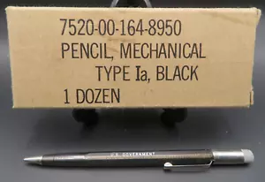 NOS One Dozen (12) Skilcraft US Government Pencils Mechanical Type Ia Black - Picture 1 of 5