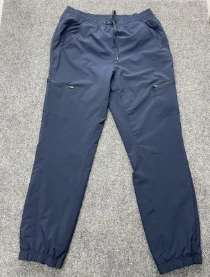 Eddie Bauer Fleece Lined Jogger Pants Womens Size 8 Black Drawstring Pockets - Image 1 of 4