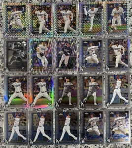 2025 Topps Chrome Dodgers 55-Card LOT!! Geometric, Negative, RayWave, RCs + More - Picture 1 of 3