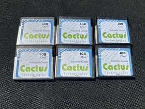 CACTUS TECHNOLOGIES 4 GB CFAST CARDS 6 EACH C-FAST NEW - Afbeelding 1 van 2