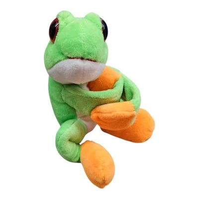 "Brazalete Huggers 8"" Ojos Rojos Árbol Rana República Salvaje Peluche Relleno Verde"  Foto 1 de 4