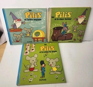 Lot Of 3 PILIS French Book Dupuis 1074 Children Book - Picture 1 of 8