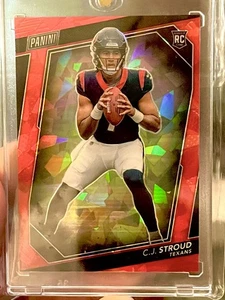 C.J. STROUD RC📈SSP RED COLOR MATCH CRACKED ICE 🧊ROOKIE🔥Gradable👀💎💯 - Picture 1 of 3
