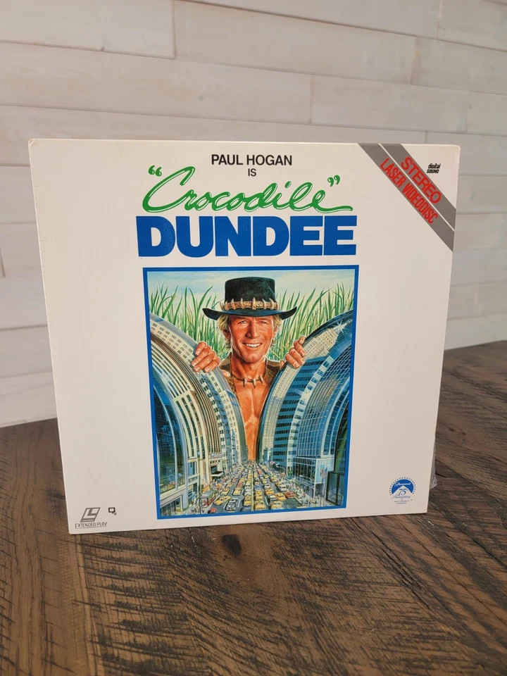 Crocodile Dundee Laserdisc LD Paul Hogan VG+ Clean, 1986 - Image 1 of 4