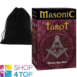 MASONIC Tarot Deck Tarjetas Diaz Silva lo scarabeo Esoteric con Terciopelo Bolsa - Imagen 1 de 5