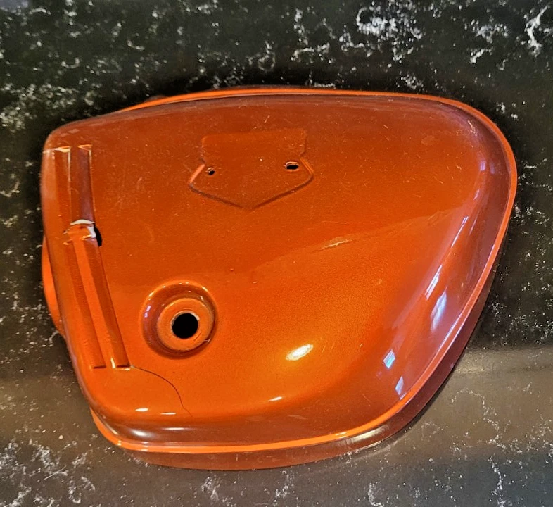 Honda CB 350 CB350 Orange Left Side Cover Panel LH Vintage OEM - Изображение 1 из 4