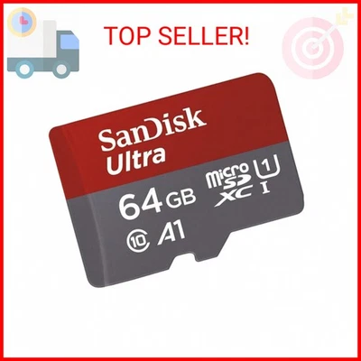 [Older Version] SanDisk 64GB Ultra MicroSDXC UHS-I Memory Card with Adapter - 10 - Image 1 of 2