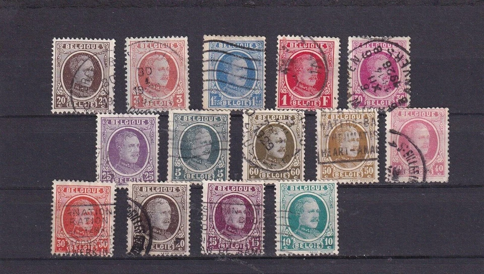 SA22c Belgium 1922 -1925 King Albert used stamps - Image 1 of 1