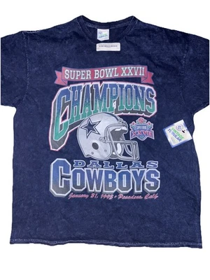 Camiseta DALLAS COWBOYS '47 Marca Vintage Tubular Super Bowl XXVII Campeones XL Foto 1 de 4
