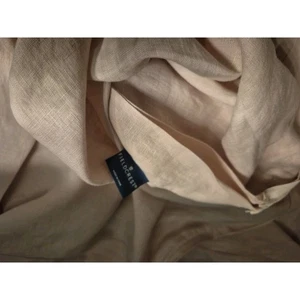 Juego de edredón Fieldcrest funda nórdica KING 100 % LINO rosa desnudo usado en excelente estado  - Imagen 1 de 6