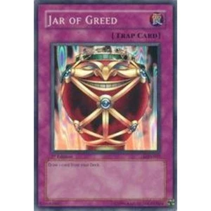 Yu-Gi-Oh! Jar of Greed LON-047 Super Rare 1st Edition - Picture 1 of 1