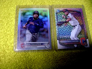 Travis Bazzana 2025 Bowman Chrome Mojo Rookie & JOSE RAMIREZ TOPPS RAINBOW FOIL - Picture 1 of 3