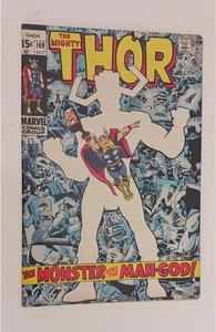 MIGHTY THOR #169 OCT 1969 MARVEL COMICS ORIGIN GALACTUS JACK KIRBY F/VF 7.0 - Picture 1 of 8