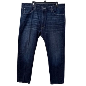 Levi's 505 Jeans Regular Fit Dark Wash Denim Pants Classic Mens W40 L32 - Picture 1 of 6