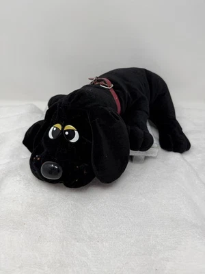 POUND PUPPIES Black 16" Plush Stuffed Animal Toy by Tonka w/ Red Collar & Shirt - Image 1 of 4