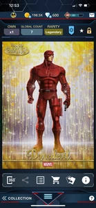 DIGITAL Topps Marvel Collect Gold Label 25 Daredevil LE Reigning Gold 25cc - Picture 1 of 2