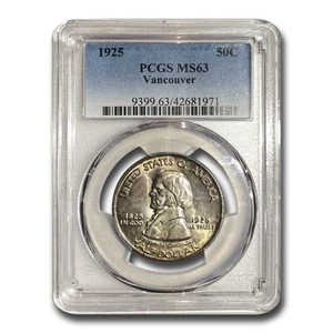 1925 Fort Vancouver Half Dollar MS-63 PCGS - Picture 1 of 3