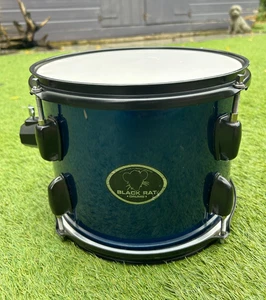 BR - Black Rat 10''x08'' Rack Tom Drum Blue Black Hardware - Bild 1 von 6