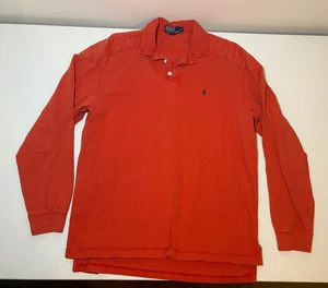 Ralph Lauren Polo Herren Vintage Orange Rugby Shirt | Large - Bild 1 von 4
