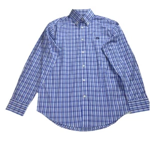 Ralph Lauren Boys Button Down Oxford Shirt, Size 20R Blue Gingham NWT $39 - Picture 1 of 9