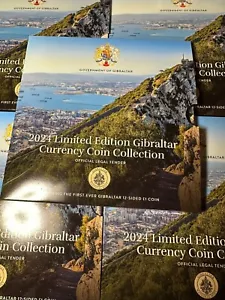 Gibraltar coins 1p 2p 5p 10p 20p 50p pence £1 £2 £5 pounds 2024 SET CIII crest - Picture 1 of 54