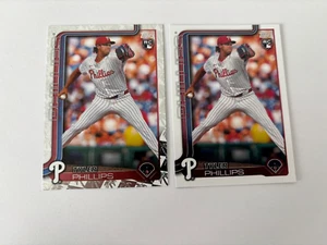 2025 Topps Baseball Series 1 Rc Tyler Phillips Base & Spring Training Foil - Picture 1 of 2
