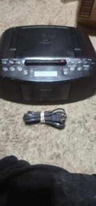 Sony CFD-50 Portable Stereo Boombox AM FM CD Tape Fully Tested Working - Picture 1 of 10