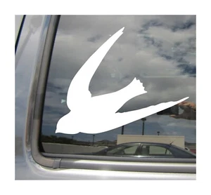 Diving Swallow Bird Flying Cars Laptop Bumper Window Vinyl Decal Sticker 01313 - Picture 1 of 2