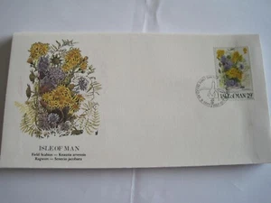 Isle of Man 1987 29p Field Scabius & Ragwort stamp & FD cover .....15-1 - Picture 1 of 1