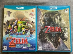 WiiU THE LEGEND OF ZELDA Twilight Princess HD & The Wind Waker HD 2 set Japanese - Picture 1 of 6