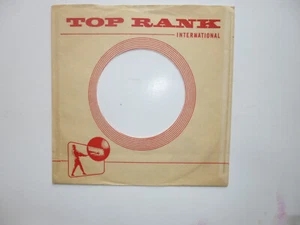 One 1950s 1960s Top Rank 45 RPM 7" Company Sleeve (NO Records) - Picture 1 of 2