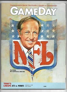 September 10, 1989 Jets vs Patriots Gameday Football Program----Rozelle  EX - Picture 1 of 2