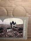 Vintage Castle Thoune Switzerland Stereoview Photo Card