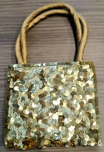 Adini Handmade Sequin and Satin Magnetic Closure Handbag - Picture 1 of 10