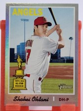 SHOHEI OHTANI - 2019 Topps Heritage #430 SILVER METAL FOIL -UNNUMBERED /70