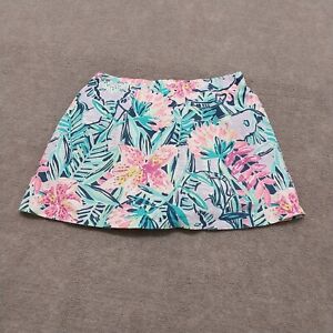 Lilly Pulitzer Madison Womens Size XS Blue Pink Floral Skort