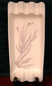 VINTAGE SIGNIERTER SASCHA BRASTOFF MCM ASCHENBECHER NEBELBLAUE AKZENTE 8,5"X3,75"X1" - Bild 1 von 6