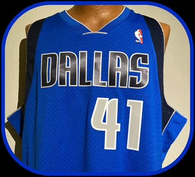 DALLAS MAVERICKS 2010-11 MITCHELL & NESS DIRK NOWITZKI ADULT XL HARDCOURT JERSEY - Image 1 of 4
