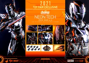 HOT TOYS IRON MAN NEON TECH MMS597 REMITENTE SELLADO VENGADORES 1/6 NUEVO EXCLUSIVO DC - Imagen 1 de 5