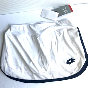 Lotto Squadra Skort Shorts Girls 9-10 Size S White Navy Trim Cheer Tennis NWT - Picture 1 of 10