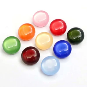 8pcs Colorful Resin Buttons Round Sewing Button for Jacket Coat DIY Clothing - Picture 1 of 27