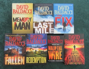 COMPLETE SET AMOS DECKER/MEMORY MAN SERIES BY DAVID BALDACCI -6 HCDJ; 1 TRADE PB - Imagen 1 de 4