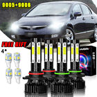 6000K Front LED Headlight Bulbs For Acura Integra 1994-2001 High & Low Beam 4x