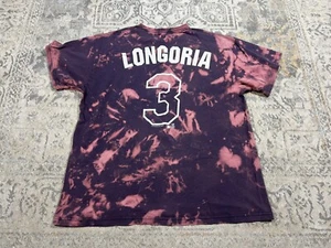Tampa Bay Rays MLB Evan Longoria #3 Tie Dye Shirt Mens Size L - Picture 1 of 7