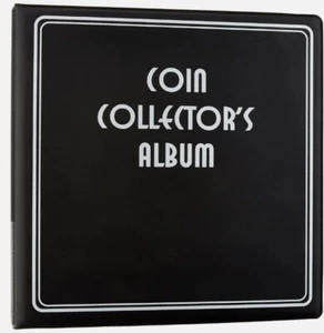 BCW Coin Holder Collector Premium 3 Inch Display Album 3 Ring Binder Book BLACK - Bild 1 von 4