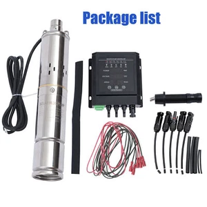 3 in Solar Pump Submersible Pump Bore Deep Well Water Pump+MPPT Controller DC - Picture 1 of 19